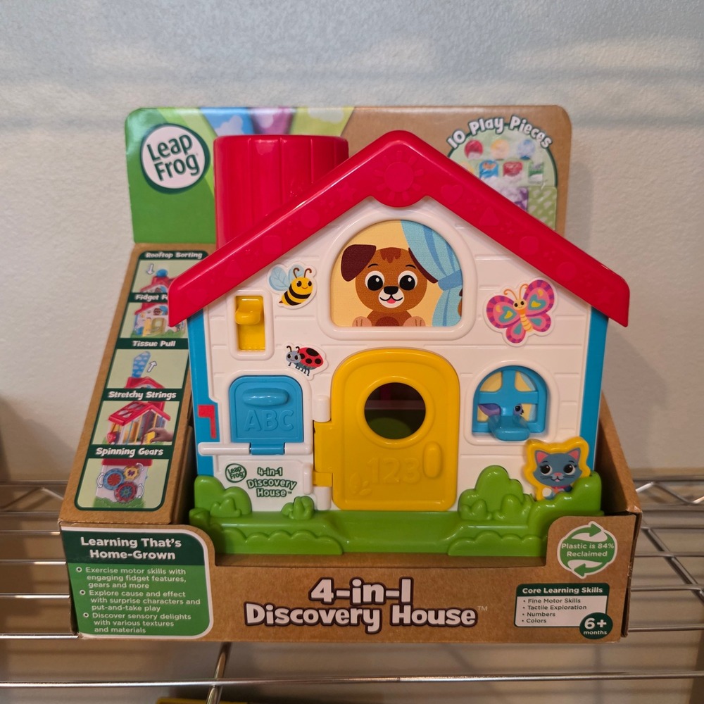 LeapFrog 4-in-1 Discovery House Baby Learning Toy Sensory Fidget New